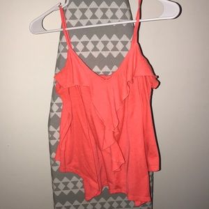 Orangish spaghetti strap top